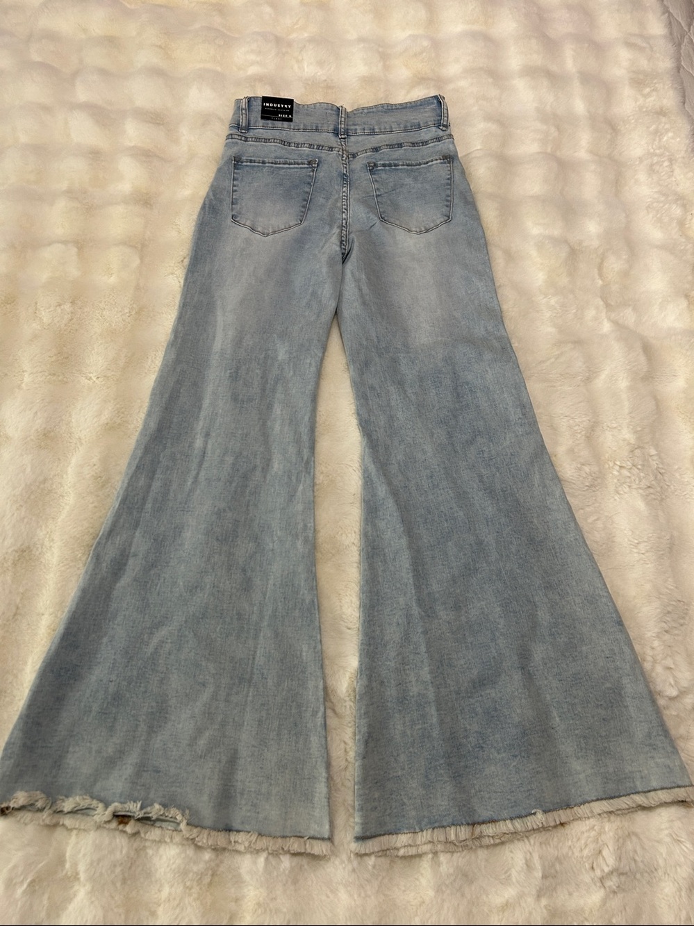 Industry Republic Clothing Light Wash Flare Jeans - Women's High-Rise Wide Leg - Picture 3 of 17